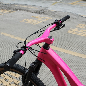 Bicicletta da Montagna Personalizzata Rosa Multicolore da Corsa MTB 29 in Fibra di Carbonio per Adulti - Product Image 2