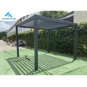 Grand Gazebo de Jardin Traditionnel Chinois <span class=keywords><strong>Petit</strong></span> Panneau Solaire Léger Pergola Arche en Métal Cadre Enduit de Poudre Nature Pression Vente! - Product Image 4