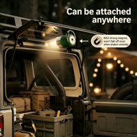 Lampe à bouteille magnétique multifonctionnelle, lanterne de camping LED portable, lampe suspendue rétro pour l'extérieur, ambiance et éclairage d'urgence