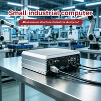 PC industriel embarqué sans ventilateur OEM/ODM, DDR4 max 32 Go, 4 ports série, prise en charge Wi-Fi 4G LTE pour la surveillance des passerelles industrielles