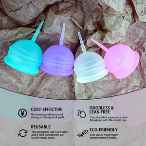 Vente en gros OEM, coupe menstruelle réutilisable en silicone <span class=keywords><strong>de</strong></span> qualité médicale 100%, coupe menstruelle Feminy - Product Image 5