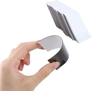 Aangepaste 4x6 inch zachte rubberen magnetische plaat met peel-and-stick kleeflaag, sterke bedrukbare blanco's voor magnetische visitekaartjes - Product Image 3