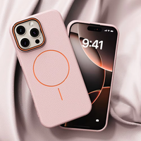 Étui magnétique en TPU effet cuir pour homme d'affaires pour iPhone 17 16 15, coque arrière souple et colorée pour iPhone Pro Max avec support
