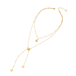 Collar largo de acero inoxidable para mujer, exquisito, largo, de nivel de alta calidad, con perlas de imitación, lote de abalorios, joyería, 2025 - Product Image 5