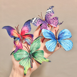 Wholesale Gradient Butterfly Hair Clip Unisex Fabric with Sweet Style Daily Use - Product Image 2