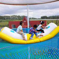 Équipement de terrain de jeu en corde tressée pour l'extérieur avec des plateformes suspendues pour les parcs d'aventure et les stations balnéaires pour enfants