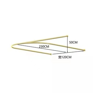 Simple Beauty SalonPartition <b>Curtain</b> U-shaped <b>Long</b> Support Rod Pulling <b>Curtain</b> Beauty Bed Blackout <b>Curtains</b> - Product Image 6