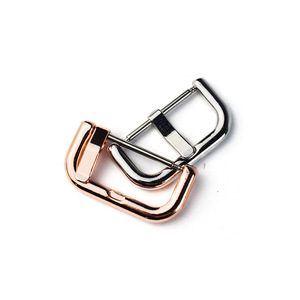 Correa de reloj con hebilla de acero inoxidable, oro rosa, 20mm, duradera, para reemplazo de correa de reloj - Product Image 1