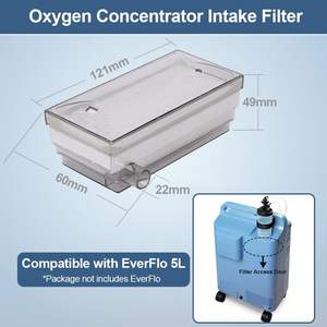 <span class=keywords><strong>EverFlo</strong></span> 5L Compatible <span class=keywords><strong>concentrateur</strong></span> d'oxygène filtre d'admission Injection plastique O2 générateur Machine accessoires de remplacement 3 pièces - Product Image 2