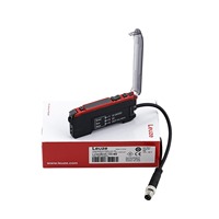 Amplificateur à fibre optique LEUZE LV453B/4X-100-M8, sortie PNP 12-24VDC, connecteur M8 4 broches, amplificateur de capteur à fibre optique IP50