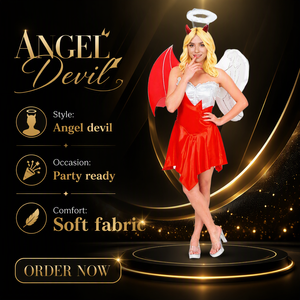 Devil Dark Angel Adult Halloween Party Costume Cosplay Set para películas de TV y accesorios de escenario Disfraces para disfraces de juegos - Product Image 3