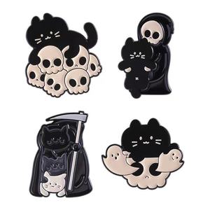 Personalizzato Gothic Spilla per Halloween simpatico ciondolo scheletro giocoso gioielli <span class=keywords><strong>di</strong></span> moda scura con angelo croce temi per il nuovo anno - Product Image 5
