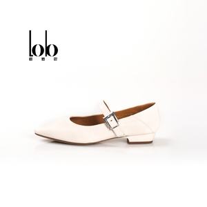 Chaussures plates ballerines en cuir véritable pour femmes printemps 2026, Mary Jane, design doux et confortable pour le printemps, l'été et l'automne - Product Image 2