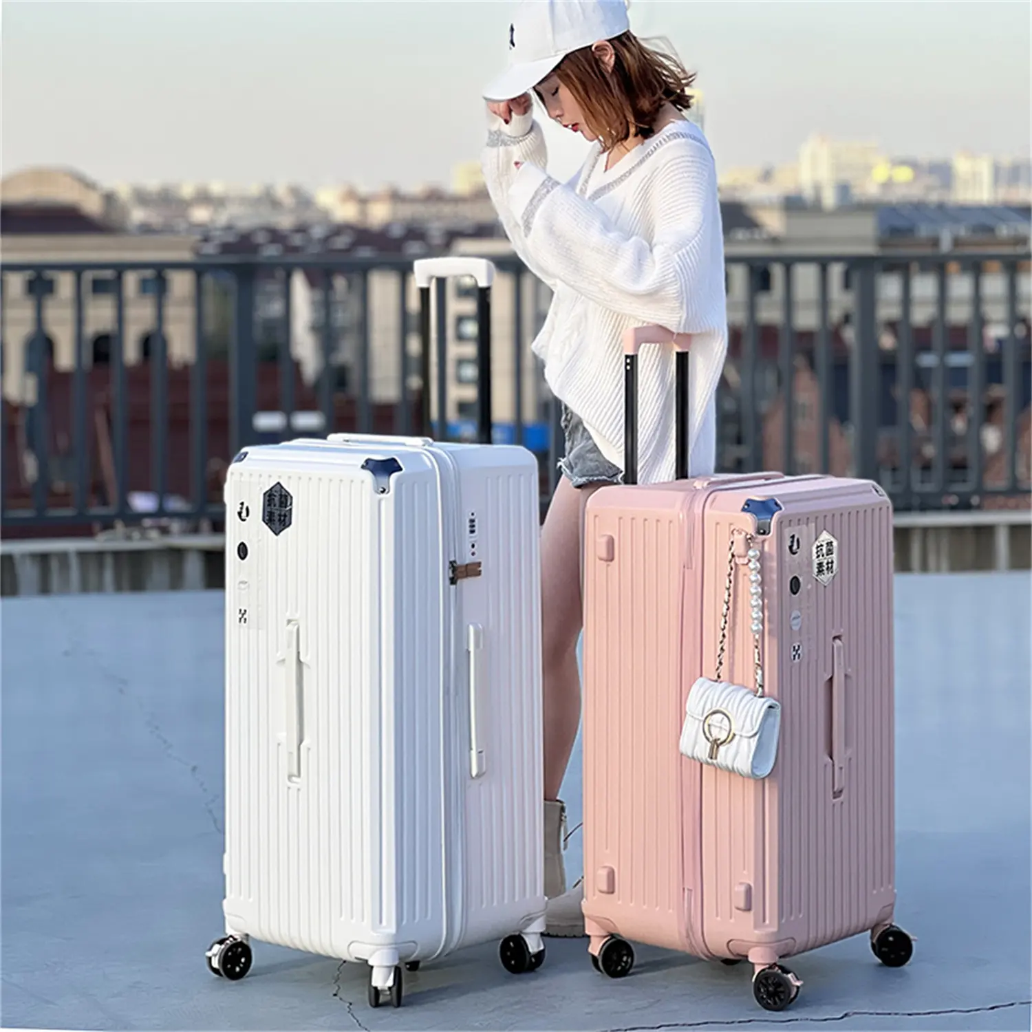 Vente en gros fabrication 24in 26 pouces 5 roues avec serrure TSA bagage à main pour valise de voyage bagages