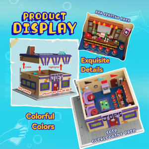 Blocchi da Costruzione Fai-da-Te Street View, Modello Modulare della Taverna dei Simpson, Giocattolo Ispirato agli Anime, Regalo in Plastica per Bambini - Product Image 4