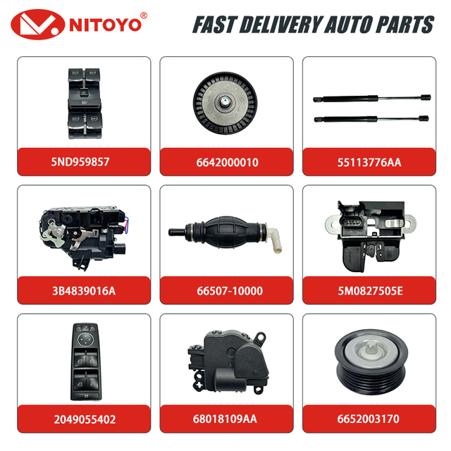 NITOYO Auto Spare Parts for Engine Suspension Electric Body Parts for Nissan VW Chery Hyundai Car Accessories