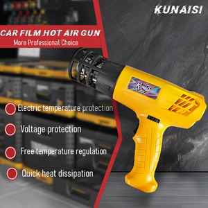 KUNAISI Pistolet Thermique Haute Puissance 2000W avec Contrôle de Température 110V/220V pour le Film de Voiture et la Teinte des Vitres - Product Image 5