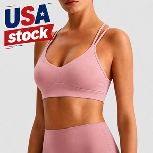 Sujetador deportivo elástico sin costuras para mujer, almohadillas extraíbles para el pecho, Top transpirable de alta elasticidad a prueba de golpes para Fitness, correr, gimnasio, Yoga - Product Image 1