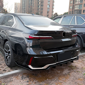 Alerón trasero Amp-Z con textura de fibra de carbono en negro piano para BMW Serie 7 I7 G70 G73 M Sport 2023+ estilo tuning - Product Image 2