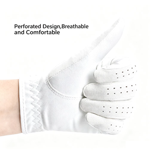 Dericsson Unisex PU Leather <b>Golf</b> Gloves Anti Slip Wear Resistant Sweat Absorbing Breathable Outdoor Sports Training Hand Gloves - Product Image 3
