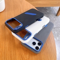 Coque de téléphone pour iPhone 18 Pro Max, en métal, avec dissipation thermique, en similicuir, compatible avec les modèles 17 Air, 16 Plus, 15