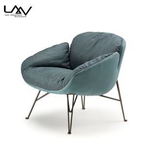 Muebles de sala de estar cómodos y modernos, silla de ocio, sillón de cuero/tela, sillas de salón para balcón, Fauteuil - Product Image 6