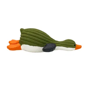 Goose Interactive Dog Toy Squeaky Wild Goose Cute Latex Toys Bite Resistant Pet Toys For Medium Small Dog Chew Training
