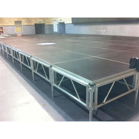 Plateforme de scène portable en aluminium de haute qualité, personnalisée par le fabricant, pour événements de mariage 1,22 m x 1,22 m, 1,22 m x 2,44 m, 1 x 2 m