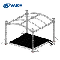 Système de treillis d'éclairage en aluminium certifié TUV 290x290, design portable carré et triangulaire pour scènes DJ et concerts
