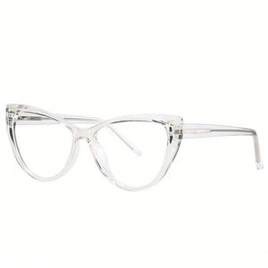 Gafas Ópticas Transparentes de Moda 2025 con Logotipo Personalizado, Monturas TR90 Ojo de Gato, Gafas Anti Luz Azul para Mujer - Product Image 4