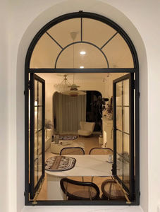 Moustiquaire moderne pour fenêtre arquée commerciale, fenêtres de <span class=keywords><strong>cuisine</strong></span> à double vitrage à battants modernes, rideau à persiennes, fenêtre arquée fixe - Product Image 4