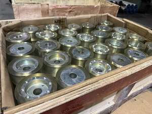 Roda Bantalan Berlapis Karet Poliuretan Berkualitas Tinggi Khusus, Roda Bantalan Beban Poliuretan, Rol Karet PU - Product Image 4