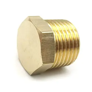1/2 Male NPT Thread Adapter Connector Brass Cored Hex Head Plug Pipe Fitting