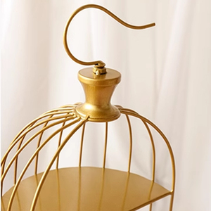 Kim loại vàng Bánh Cưới Công cụ gốm khay hiển thị bánh cưới đứng 2 và 3 Tier birdcage đứng - Product Image 5