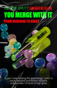 ML SMILE Bálsamo Labial Hidratante con Brillo, Iluminador en Gel, 7 Colores, Tubo Delgado, Color Perlado de Larga Duración, 3g - Product Image 2