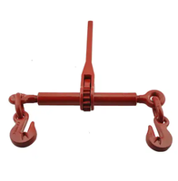 Tendeur à cliquet forgé rouge G70 avec anneau de corde, certifié CE/GS, 1/4'' et 5/16'' pour remorques