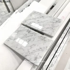 foshan marble tiles and Italy White Carrara stone tiles for home hotels flooring from china stone