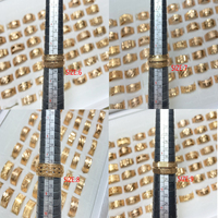 Promotion Éclair Dubaï Bague de Luxe en Or 18 Carats Bijoux Feuille Cœur Mode pour Femme Moyen-Orient Arabe