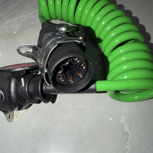 Nouveau connecteur de câble de remorque robuste ABS 7 voies 24V, accessoires pour camions de remorquage, câbles électriques en spirale, charge utile maximale 28T - Product Image 5