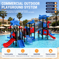 Équipement de parc aquatique extérieur pour enfants, toboggan aquatique, piscine à jets d'eau, certifié CE ASTM, acier galvanisé, vente en gros OEM, sur mesure