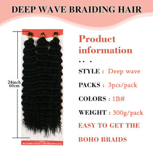 Extensions de cheveux synthétiques Marley <span class=keywords><strong>Twist</strong></span> <span class=keywords><strong>Meche</strong></span> 3X, trame simple pré-séparée, afro crépu, résistantes à la chaleur, non inflammables, pour Spring <span class=keywords><strong>Twist</strong></span> et Cuban <span class=keywords><strong>Twist</strong></span> - Product Image 2