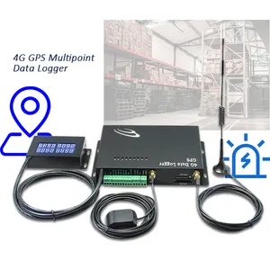 Temperature Humidity 4G Data Logger with GPS real time Rain gauge location temperature controller