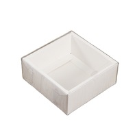 En gros personnalisé petit rectangle transparent couvercle en plastique plateau recyclable papier kraft cadeau boîtes d'emballage avec couvercle en PET transparent