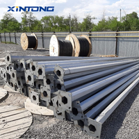 Postes de Luz Galvanizados de Acero Octogonales y Cónicos de 6m, 8m, 10m y 12m, de un Solo Brazo o Doble Brazo, Marca XINTONG