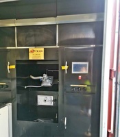 Machine d'incinération mobile pour crémation avec four à conteneur pour corps humain