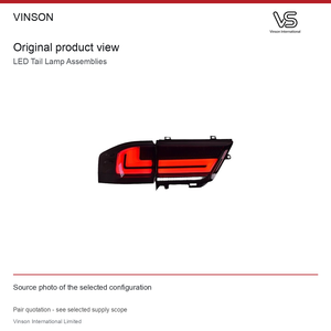 Conjunto de luces traseras LED (par) para Toyota Land Cruiser LC300 2022-2023 Configuración fotografiada - Product Image 2