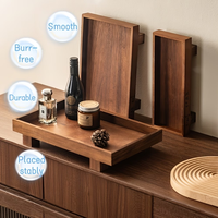 Plateau de rangement multifonctionnel pour articles de toilette, plateau de salon en bois polyvalent et peu encombrant