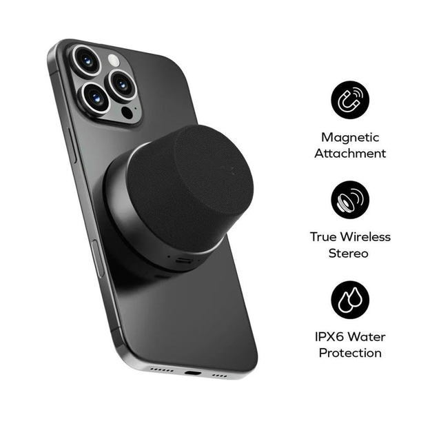 Small Size Big Sound IPX6 Waterproof Magnetic Bracket Portable Waterproof Mini Magnetic  Speaker
