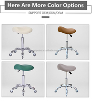 Tabouret ergonomique moderne en forme de selle, pivotant, avec réglage en hauteur, design en forme de cheval, pour bureau et réception
