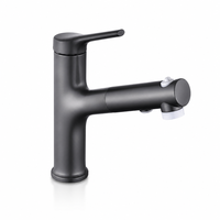 Robinet de lavabo commercial à trois modes avec cartouche céramique premium extractible pour salle de bain